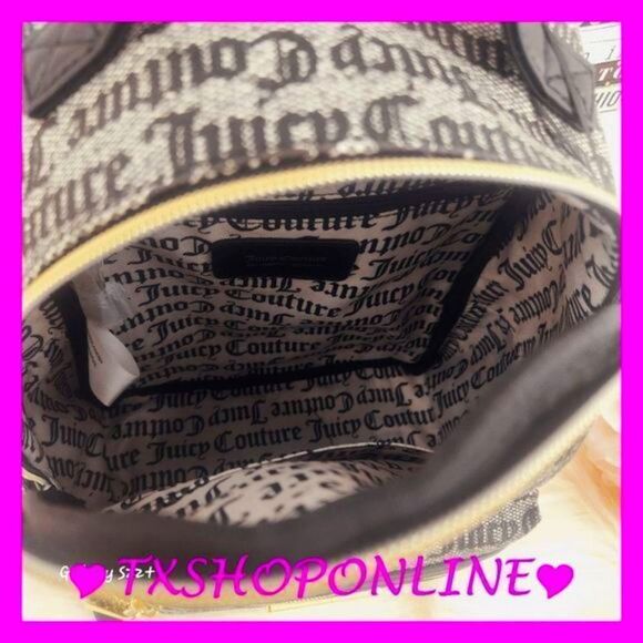 ❣️❣️{Juicy Couture} 🎒🎒 Rosie Mini Backpack Black NWT - Picture 3 of 5